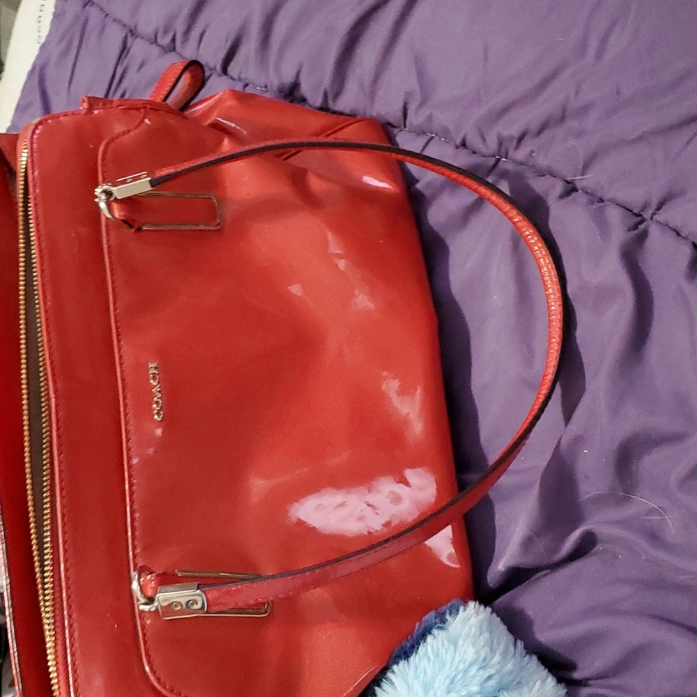 Women's coach purse red